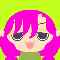 Chibi anime avatar with glasses, tongue out, and blush.